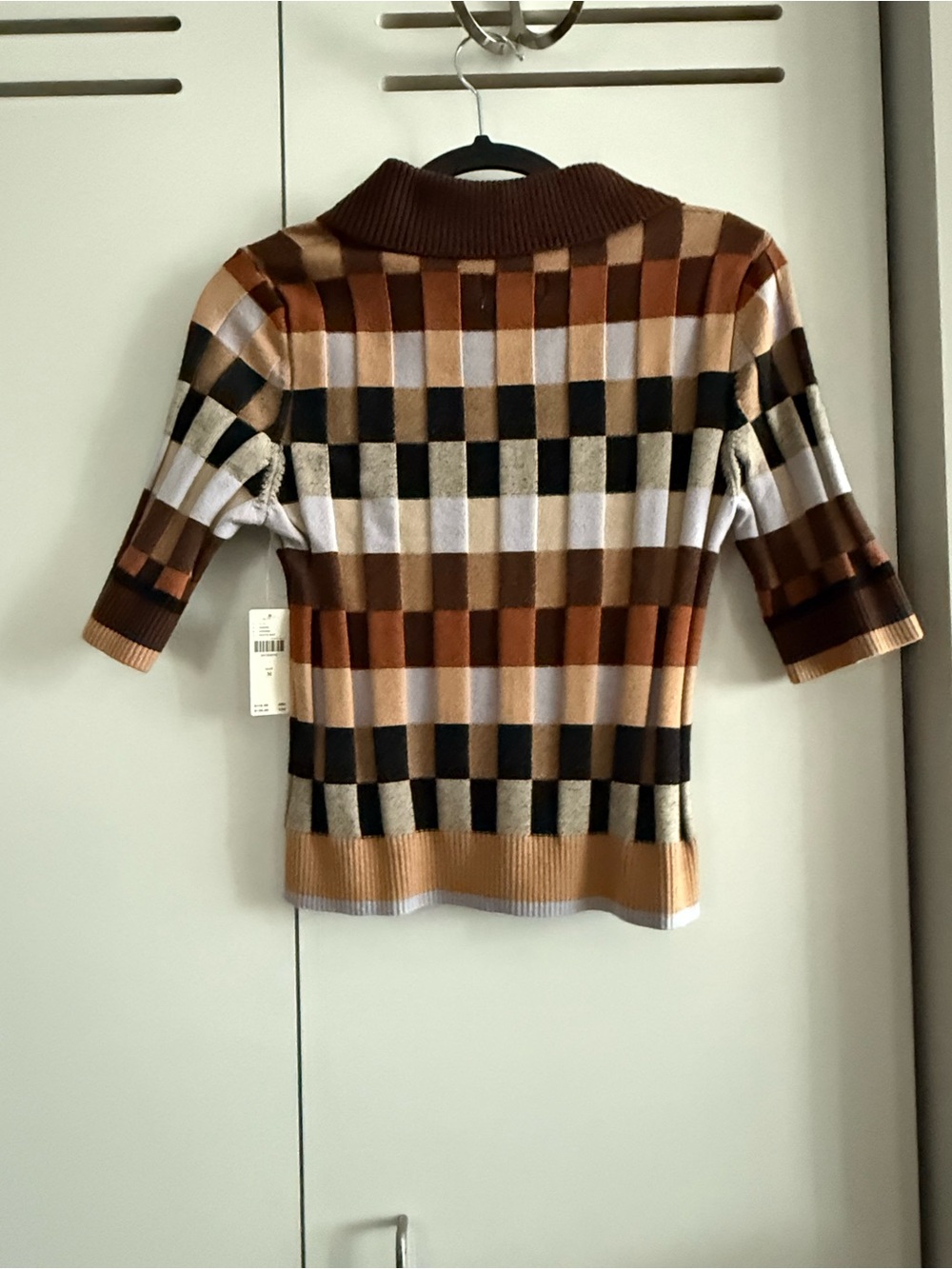 Maeve + Anthropologie The Kinsley Collared Cropped Cardigan Sweater - Picture 3 of 5